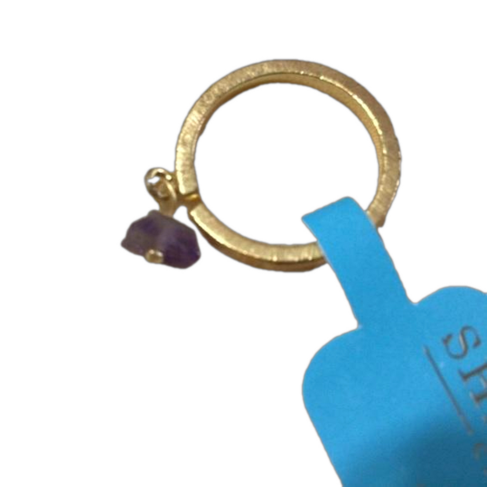 NEW Shiraleah Raval Amethyst Adjustable Stacking Ring - Picture 2 of 4